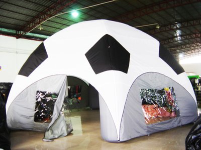 Надувная палатка, шатер "Футбольный мяч". Модель 1 1171