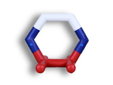 Надувное препятствие "Шестигранник малый" для соревновательной трассы квадрокоптеров, FPV дронов 1440